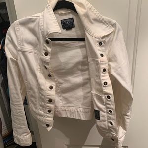 lucky brand white jean jacket